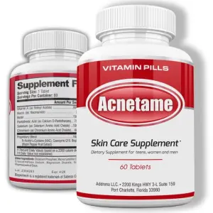 Acnetame Vitamin Pills Skin Care Supplement 60 Tablets