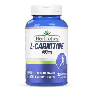 Herbiotics L-Carnitine 400mg 30 Capsules